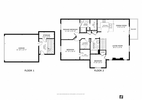 3 Bed/2 Bath Floor Plan